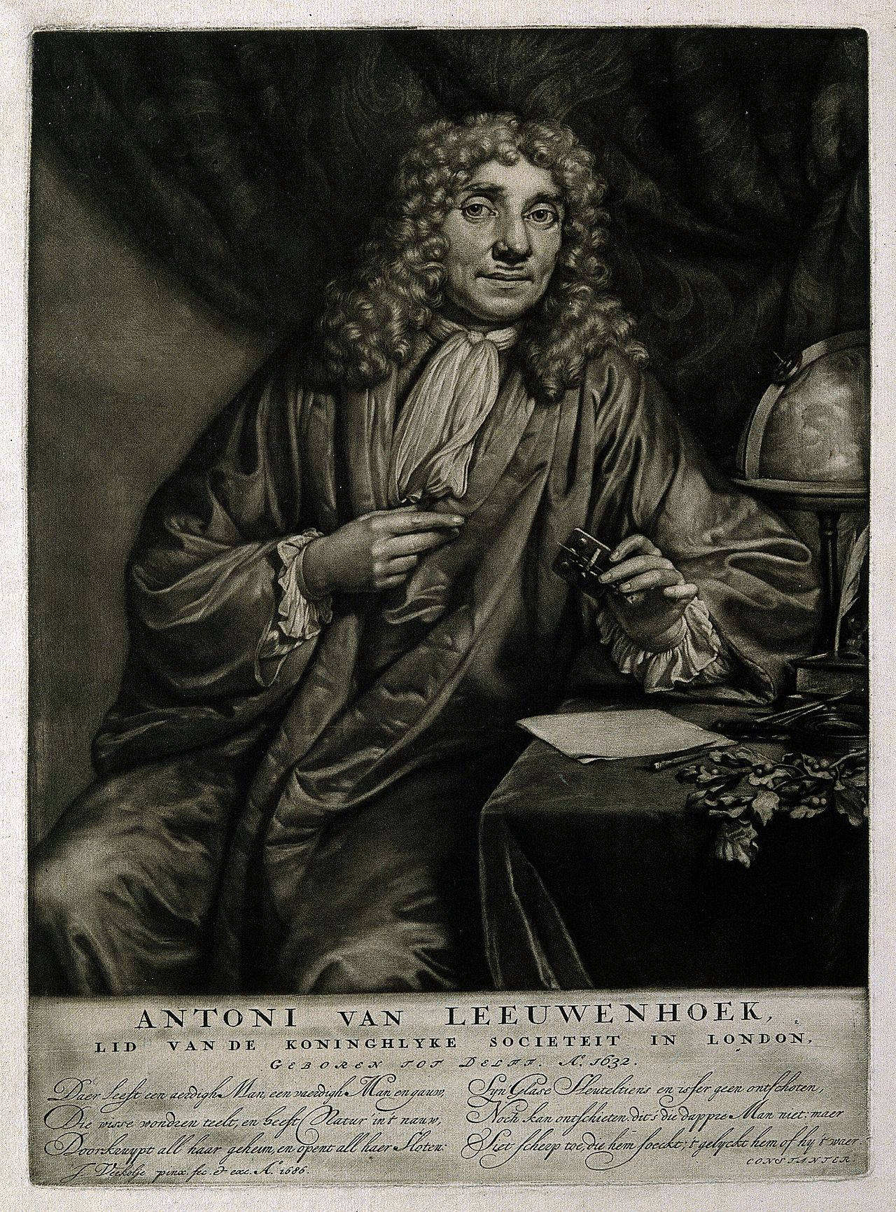 Leeuwenhoek._Mezzotint_by_J._Verkolje,_1686